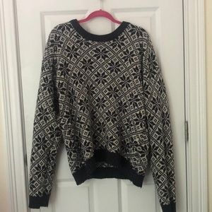 Vintage, thrifted, oversized knit wool sweater